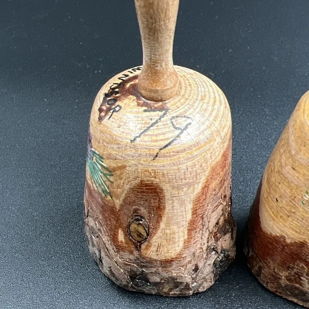 Wooden Canadian Bell Salt And Pepper‎ Shakers